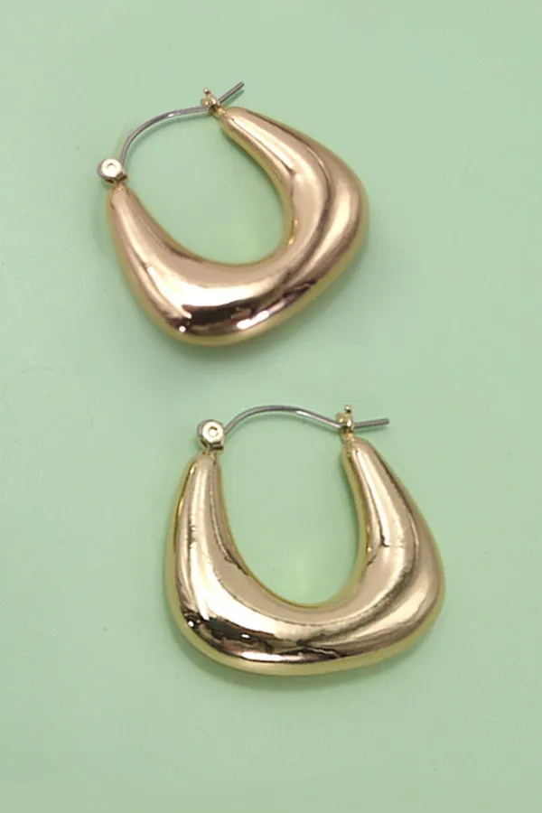 The Elena Bubble Puffy Hoop Earrings