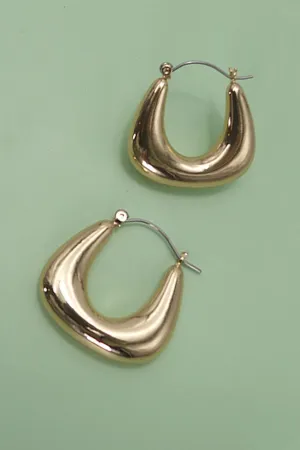 The Elena Bubble Puffy Hoop Earrings