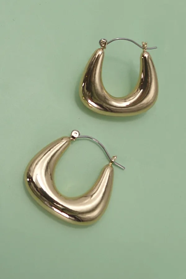 The Elena Bubble Puffy Hoop Earrings