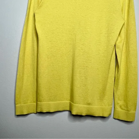The Line Marcus Lemonis Baldassare Silk Blend Sweater Limelight Large Chartruese