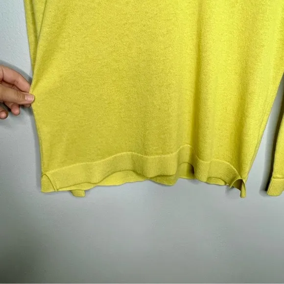 The Line Marcus Lemonis Baldassare Silk Blend Sweater Limelight Large Chartruese