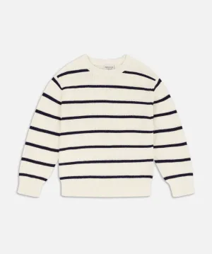 The Mayfair Knit - Cream/Blue