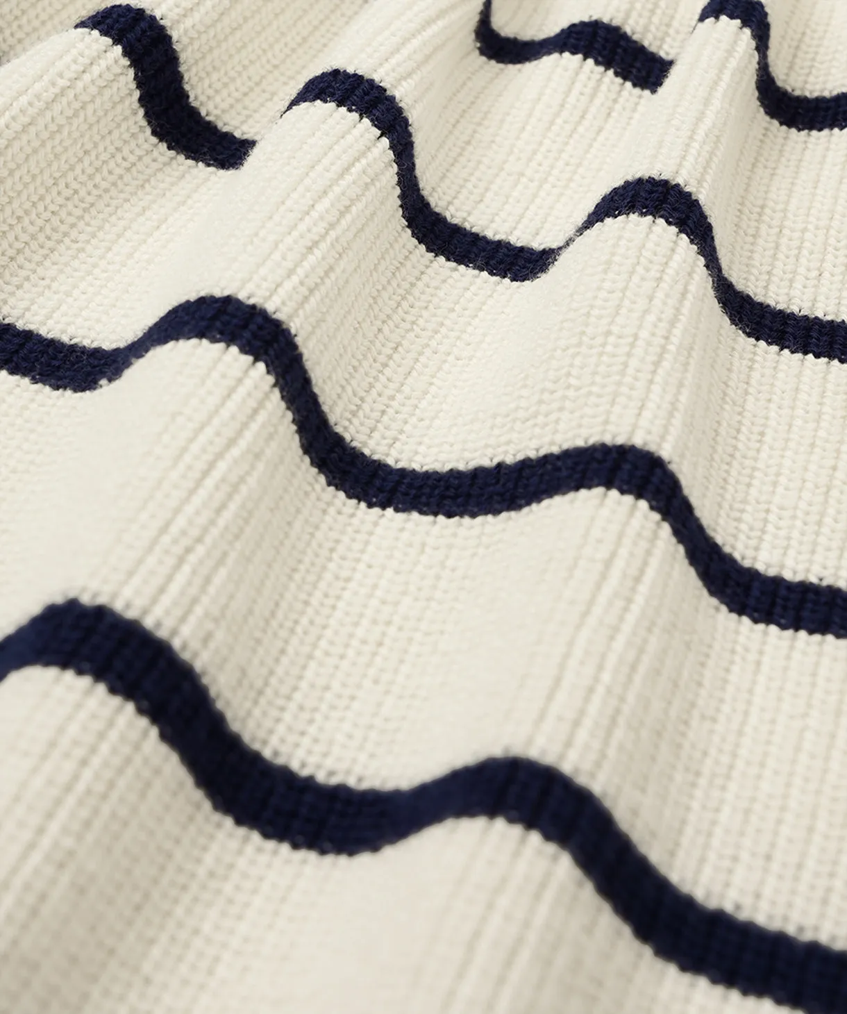 The Mayfair Knit - Cream/Blue