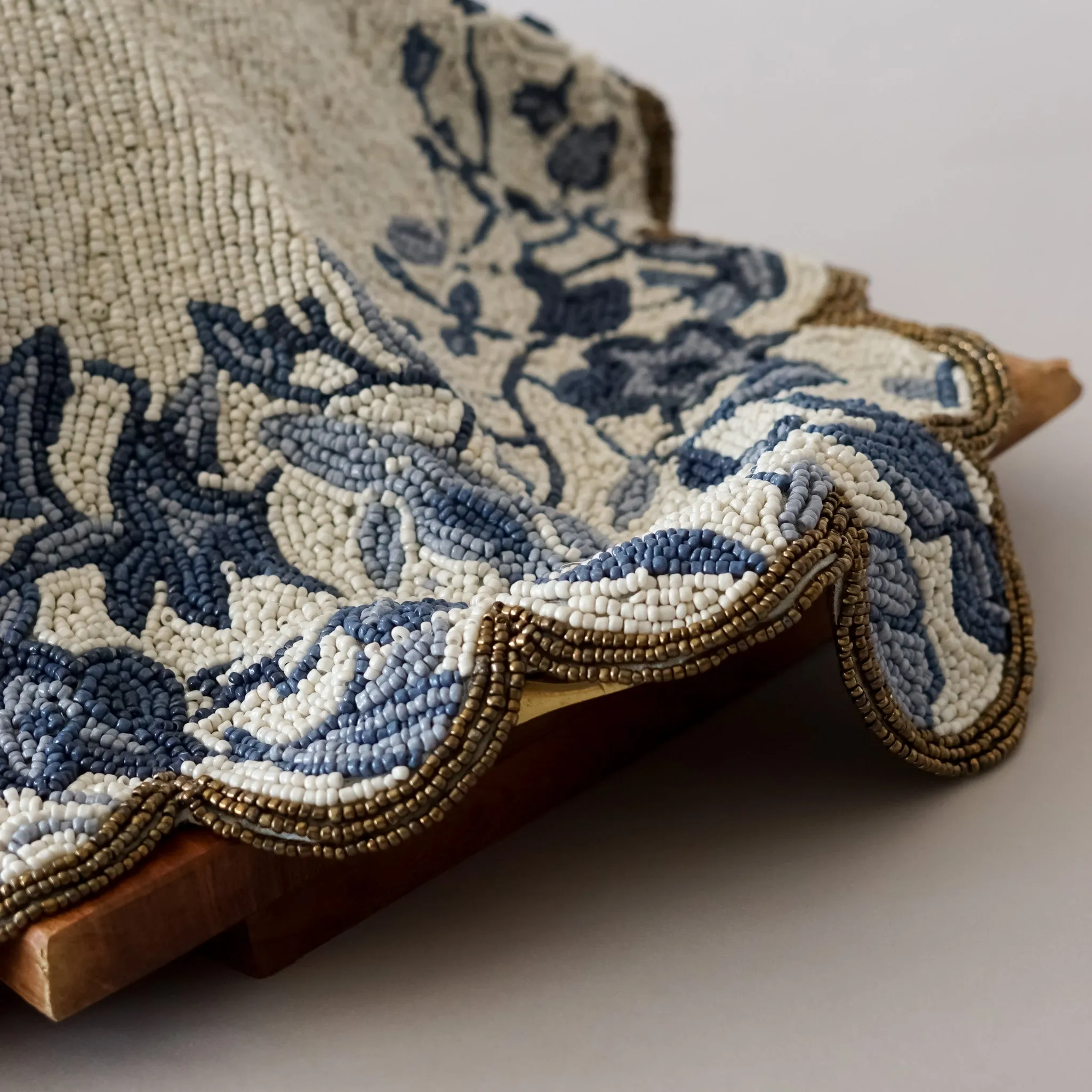 The Toile One | Beaded Challah Cover