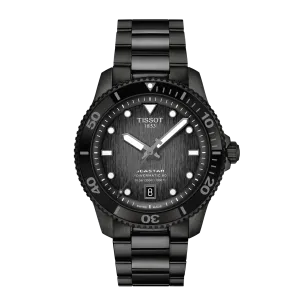 Tissot watch Seastar 1000 PowerMitic 80 40mm Black Automatic Steel Finish Pvd Black T120.807.33.051.00
