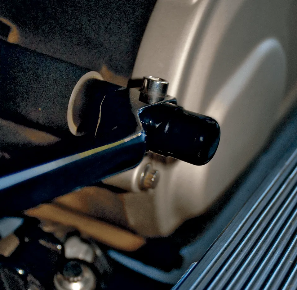 Todds Cycle 1602-0407 Shifter Spline Cover - Gloss Black Powder-Coat