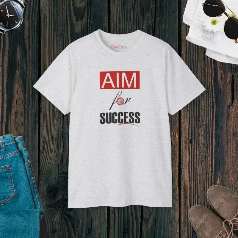 Trendsetting Aim for Success t Shirt in Eco Fashion