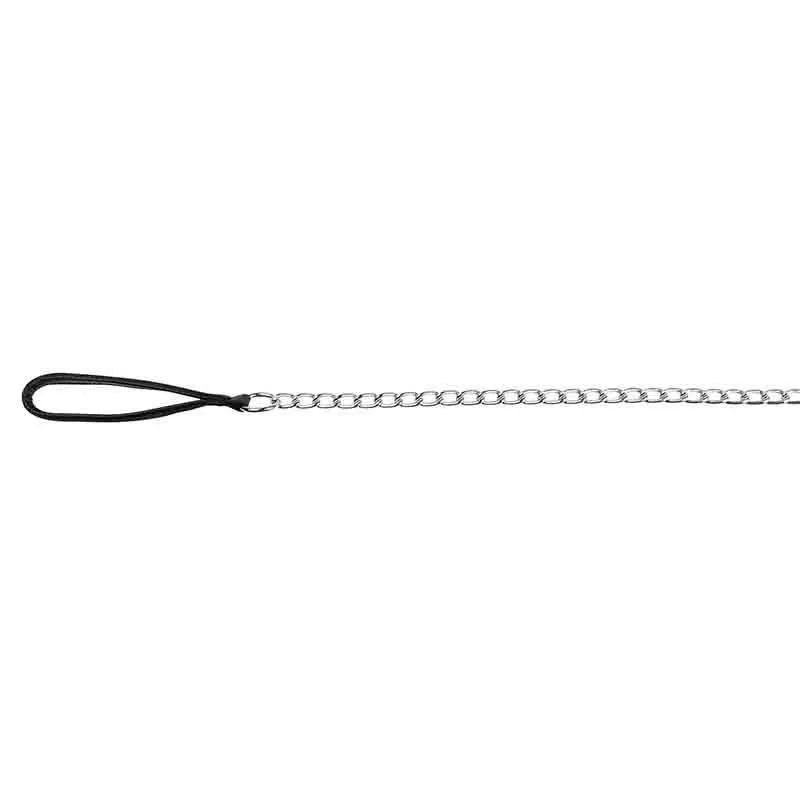 Trixie Chain Leash with Nylon Hand Loop, 3.30 ft/4.0 mm