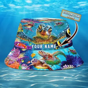 Turtle - Custom Bucket Hat - QB95