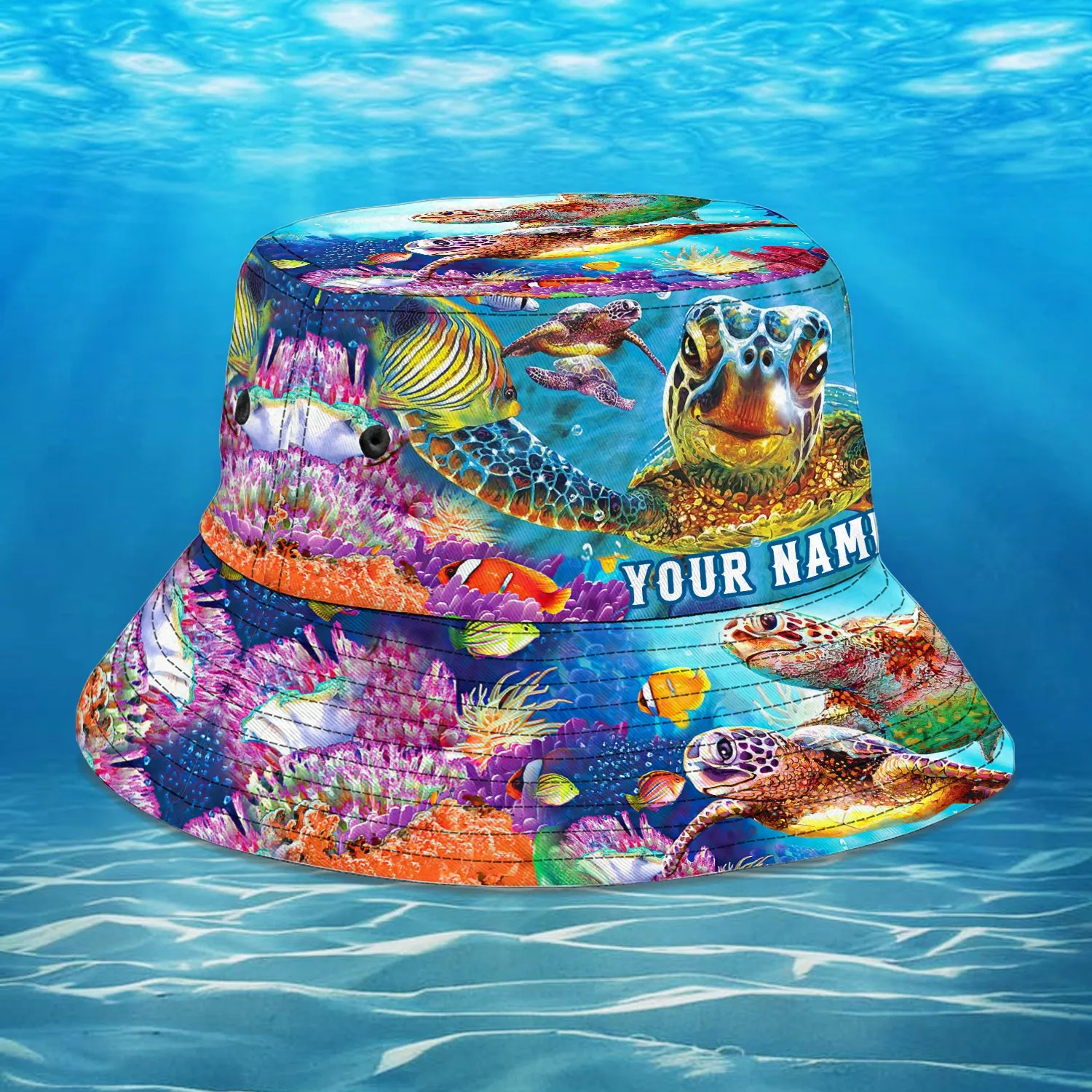 Turtle - Custom Bucket Hat - QB95