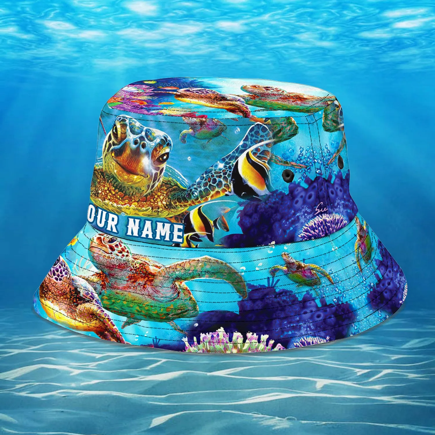 Turtle - Custom Bucket Hat - QB95