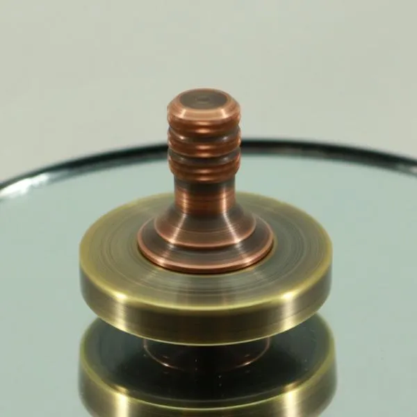 Two Step - Antique Brass & Copper Metal Spinning Top