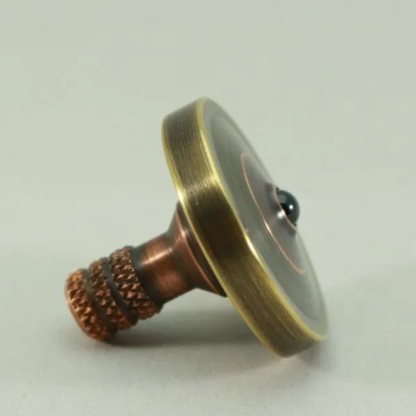 Two Step - Antique Brass & Copper Metal Spinning Top