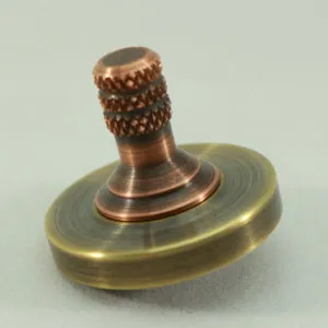 Two Step - Antique Brass & Copper Metal Spinning Top