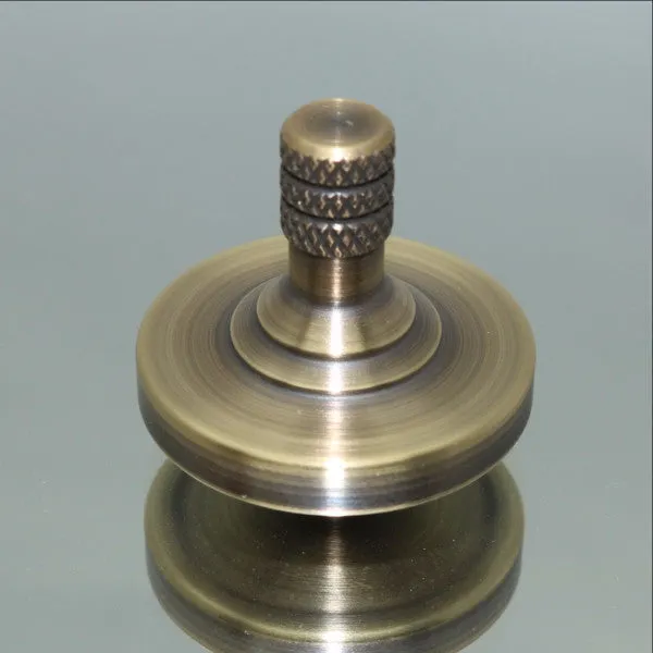 Two Step - Antique Brass Precision Spinning Top
