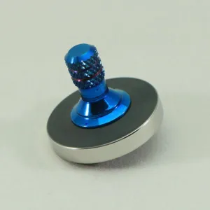 Two Step - Blacked out and polished stainless steel with a heat anodized titanium spindle #10