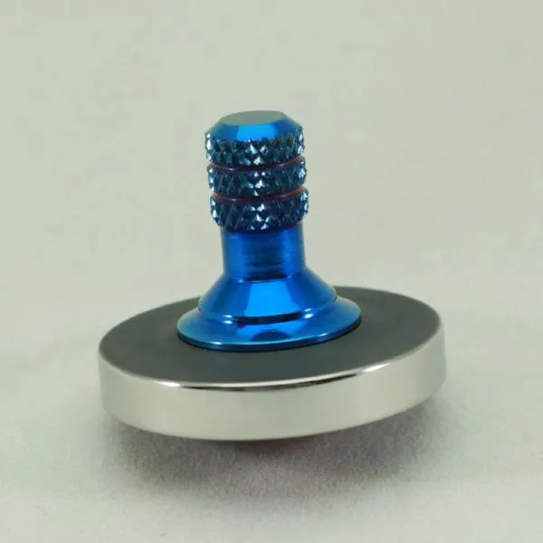 Two Step - Blacked out and polished stainless steel with a heat anodized titanium spindle #10