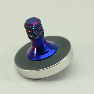 Two Step - Blacked out and polished stainless steel with a heat anodized titanium spindle #8