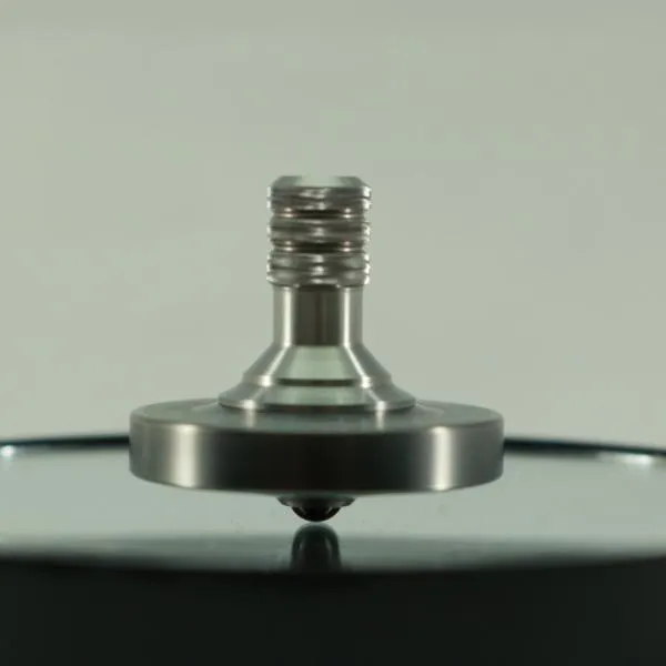 Two Step - Engraved Gunmetal and Brushed Stainless Step Spinning Top