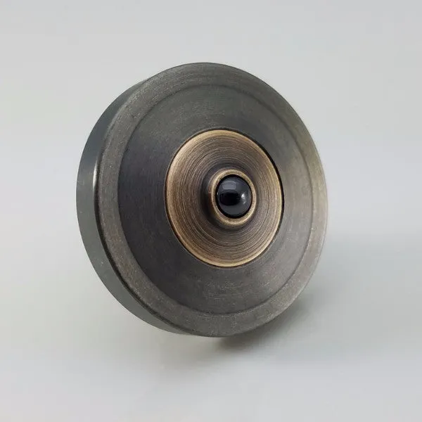 Two Step - Gunmetal Stainless Steel and Antique Bronze Spinning Top