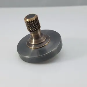 Two Step - Gunmetal Stainless Steel and Antique Bronze Spinning Top