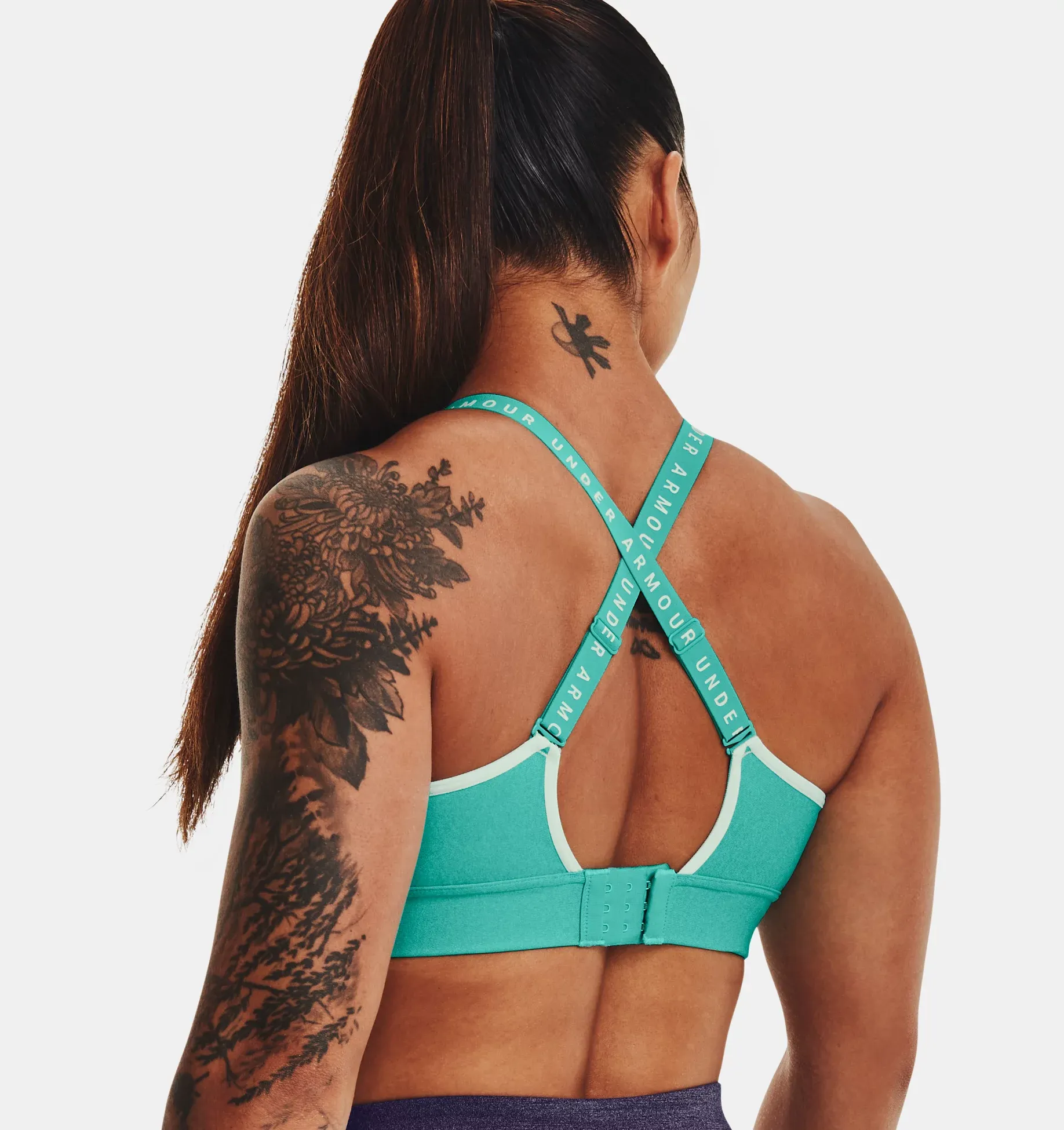 Under Armour Women's UA Infinity Mid Heather Cover Sports Bra