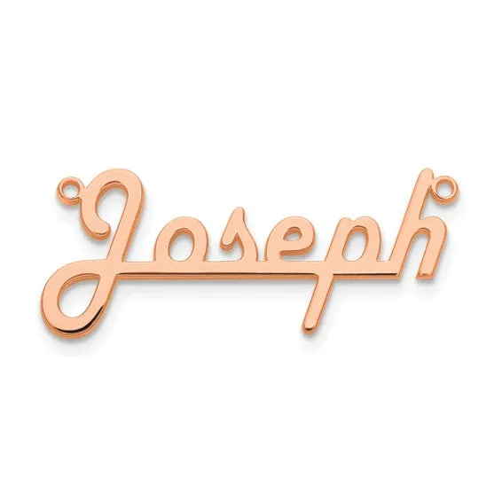 Underlined Nameplate Necklace - Large