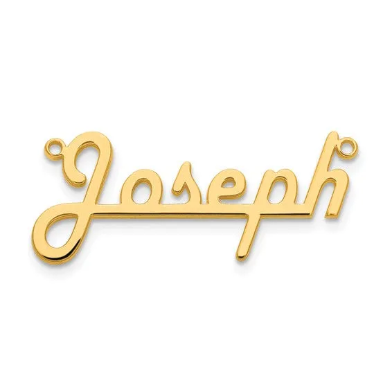 Underlined Nameplate Necklace - Large