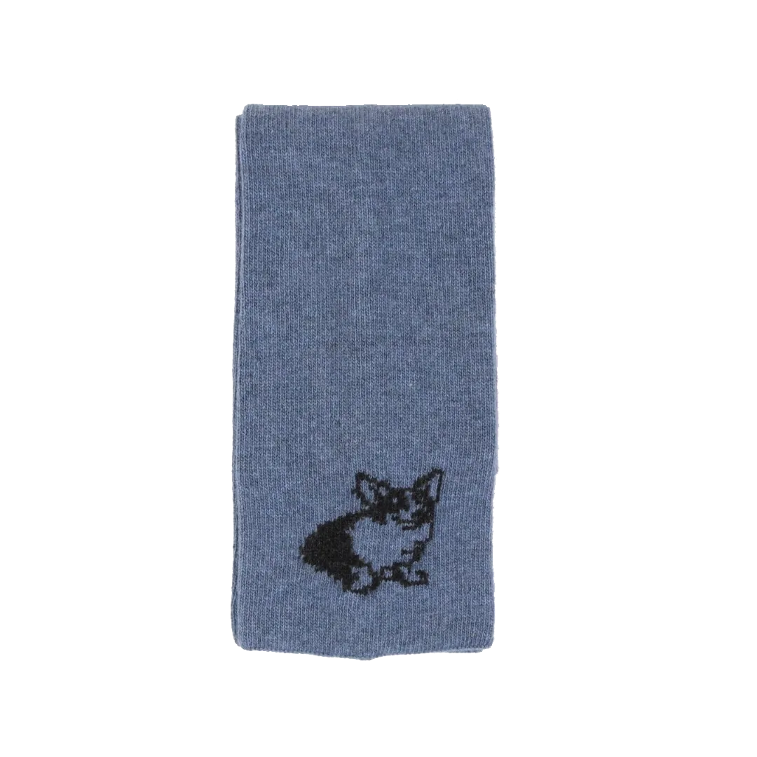 Unisex Corgi Dog Wool Scarf