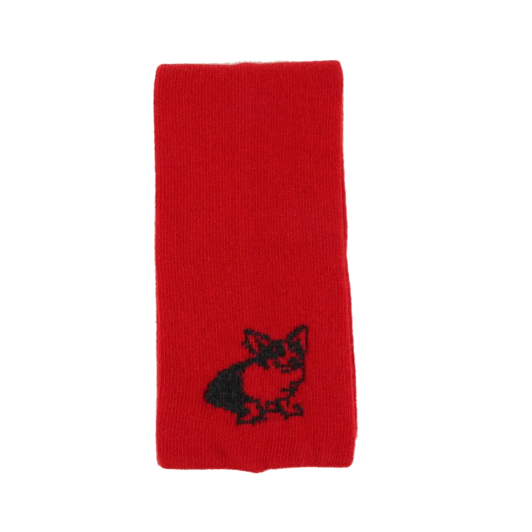 Unisex Corgi Dog Wool Scarf