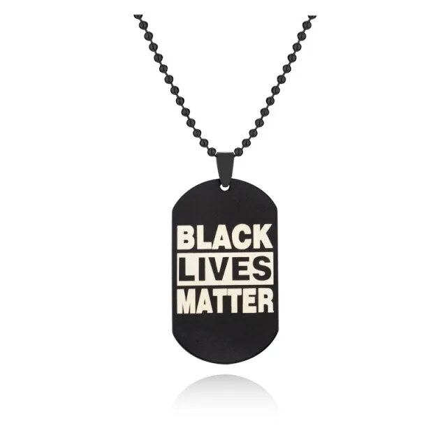 USA Black Resist Fist I Can't Breathe Pendant Necklace Stainless Steel George Floyd Black Lives Matter Necklaces Jewelry