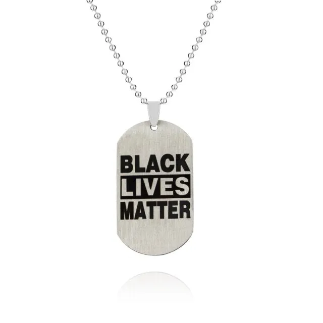 USA Black Resist Fist I Can't Breathe Pendant Necklace Stainless Steel George Floyd Black Lives Matter Necklaces Jewelry