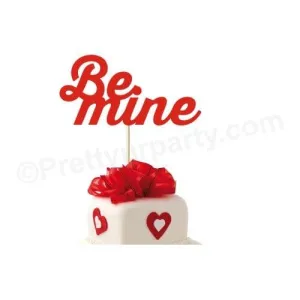 Valentines Be Mine Cake Topper