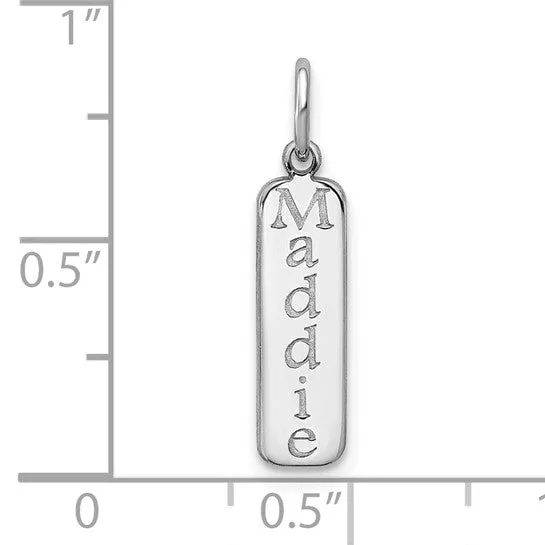 Vertical Bar Name Pendants