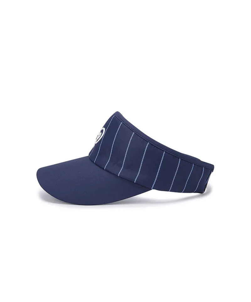 Vice Golf Atelier Pinstripe Wide Visor - Navy
