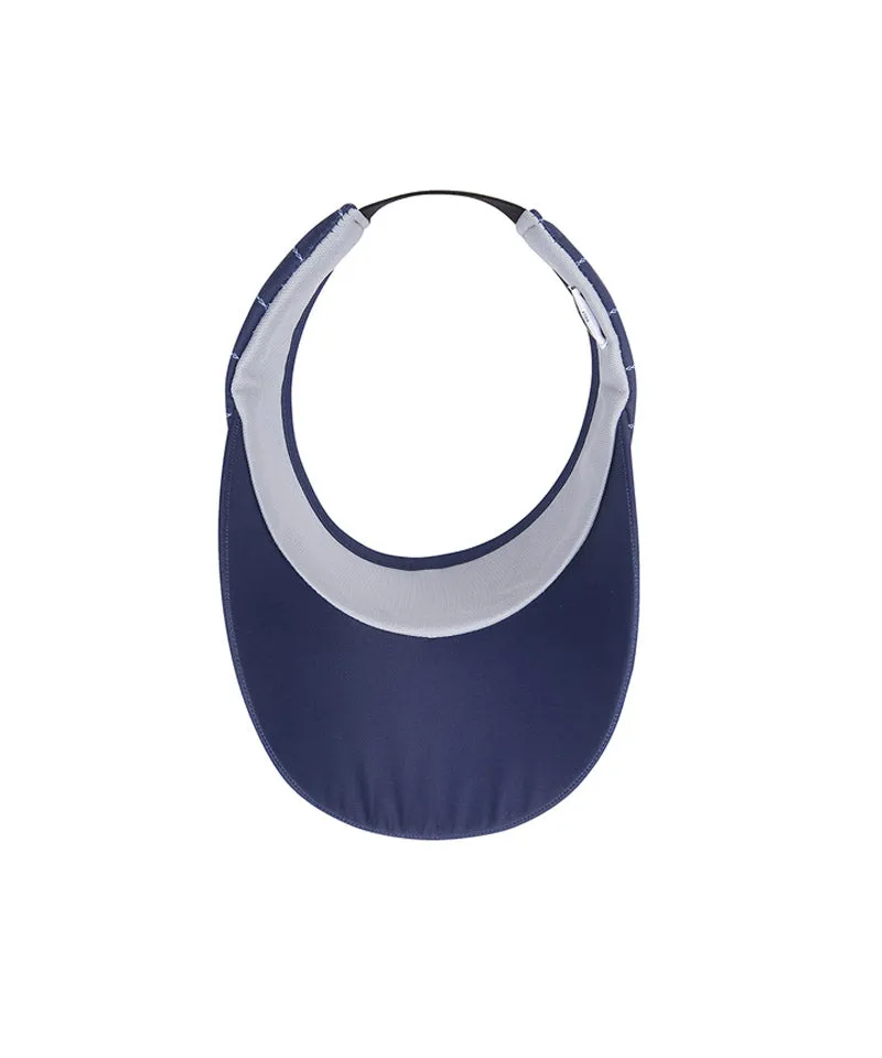 Vice Golf Atelier Pinstripe Wide Visor - Navy