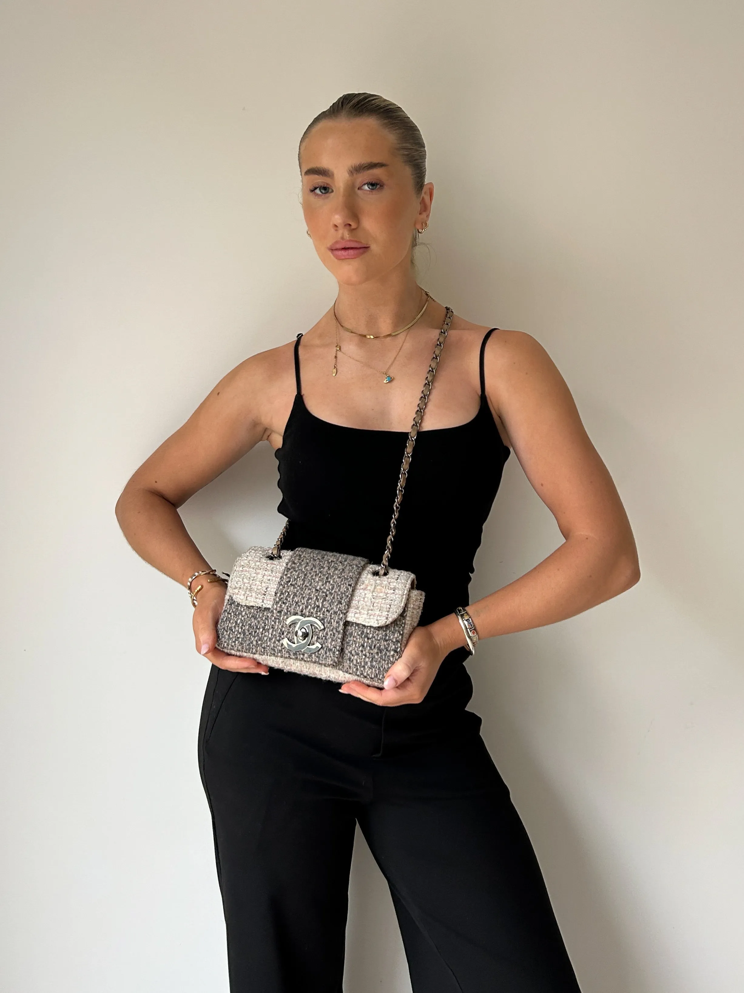 Vintage Chanel Tweed Fantasy Classic Flap Bag (2004/2005)