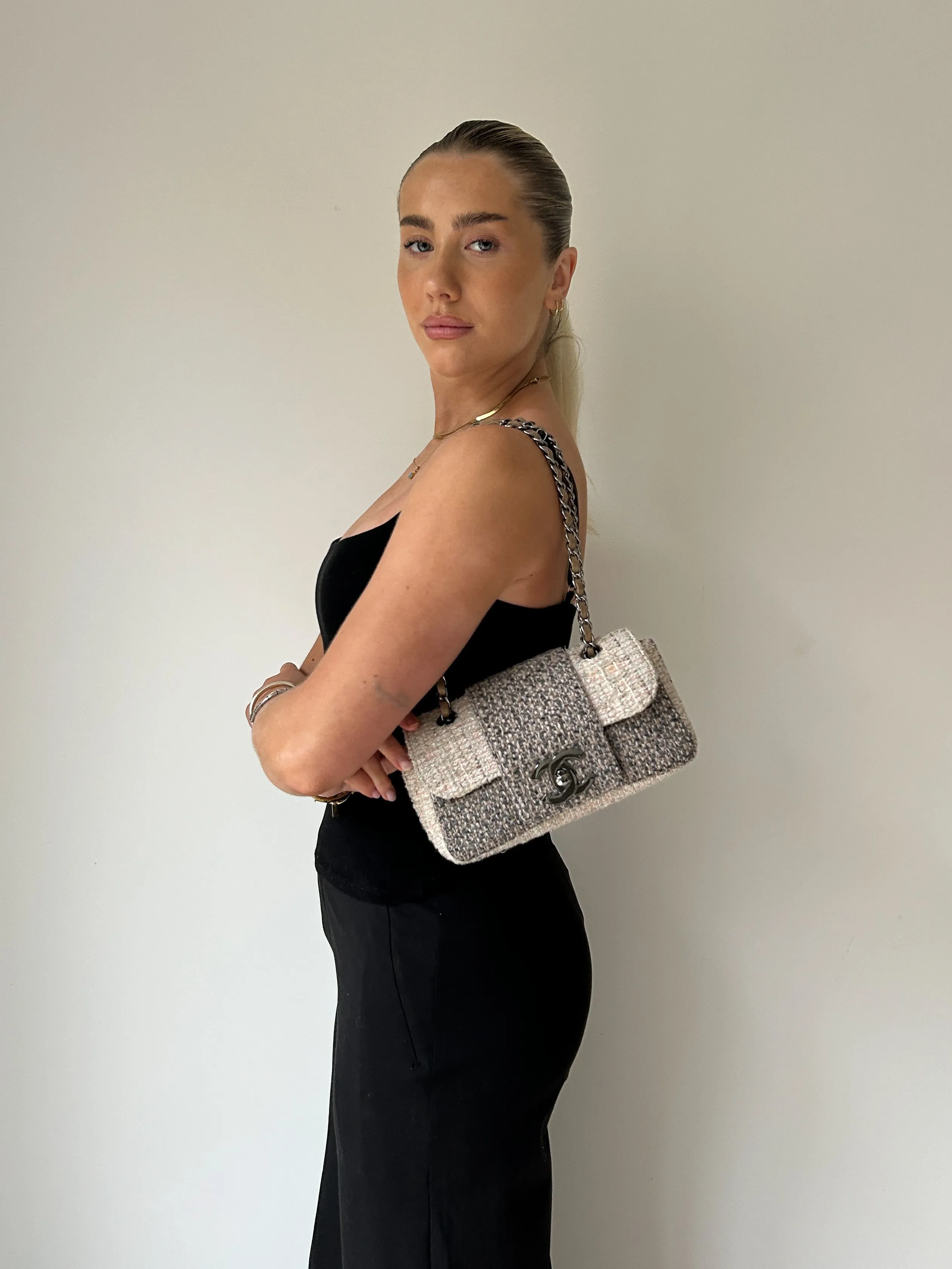 Vintage Chanel Tweed Fantasy Classic Flap Bag (2004/2005)