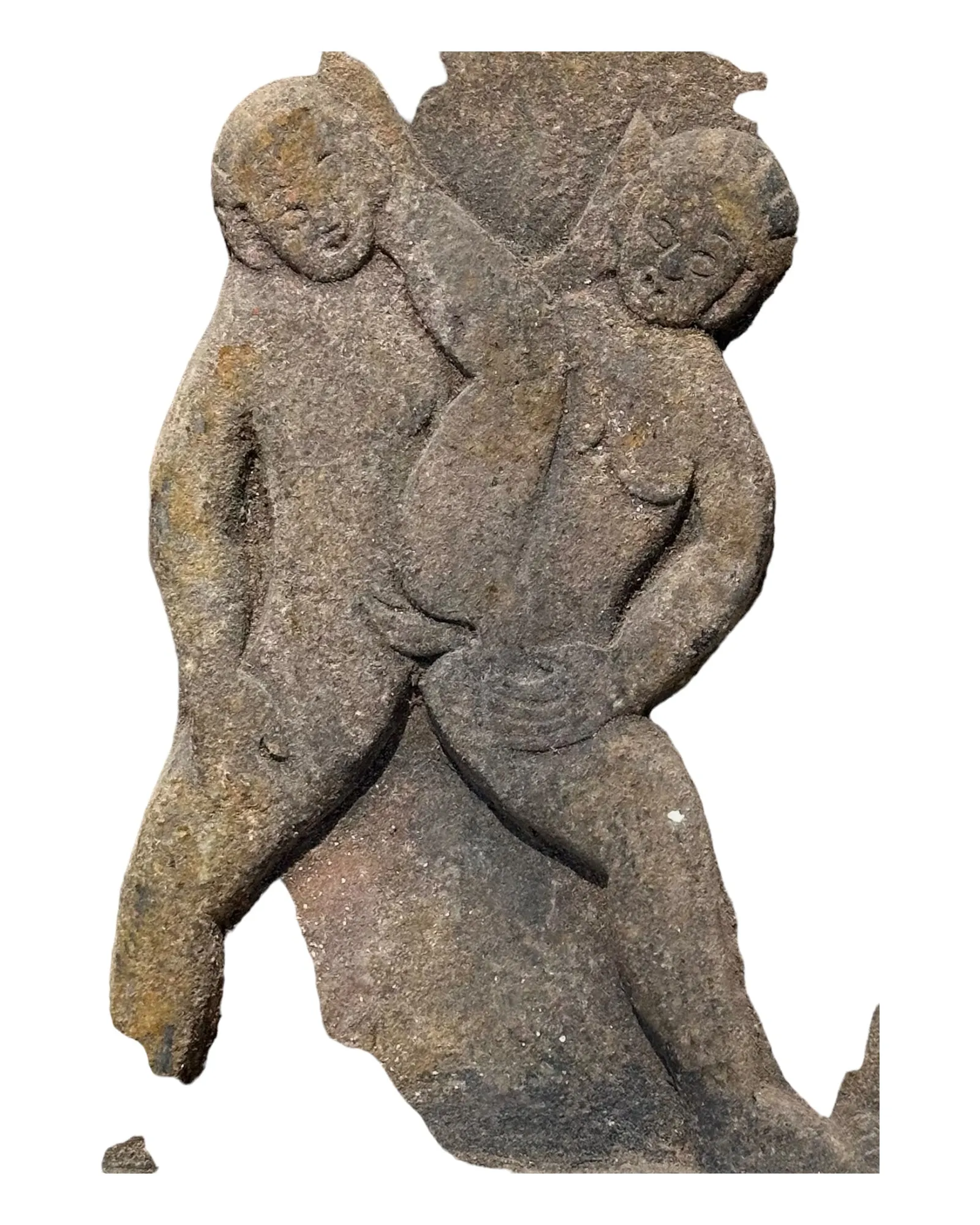 Vintage hand Carved Kama sutra Pose on Wooden Block