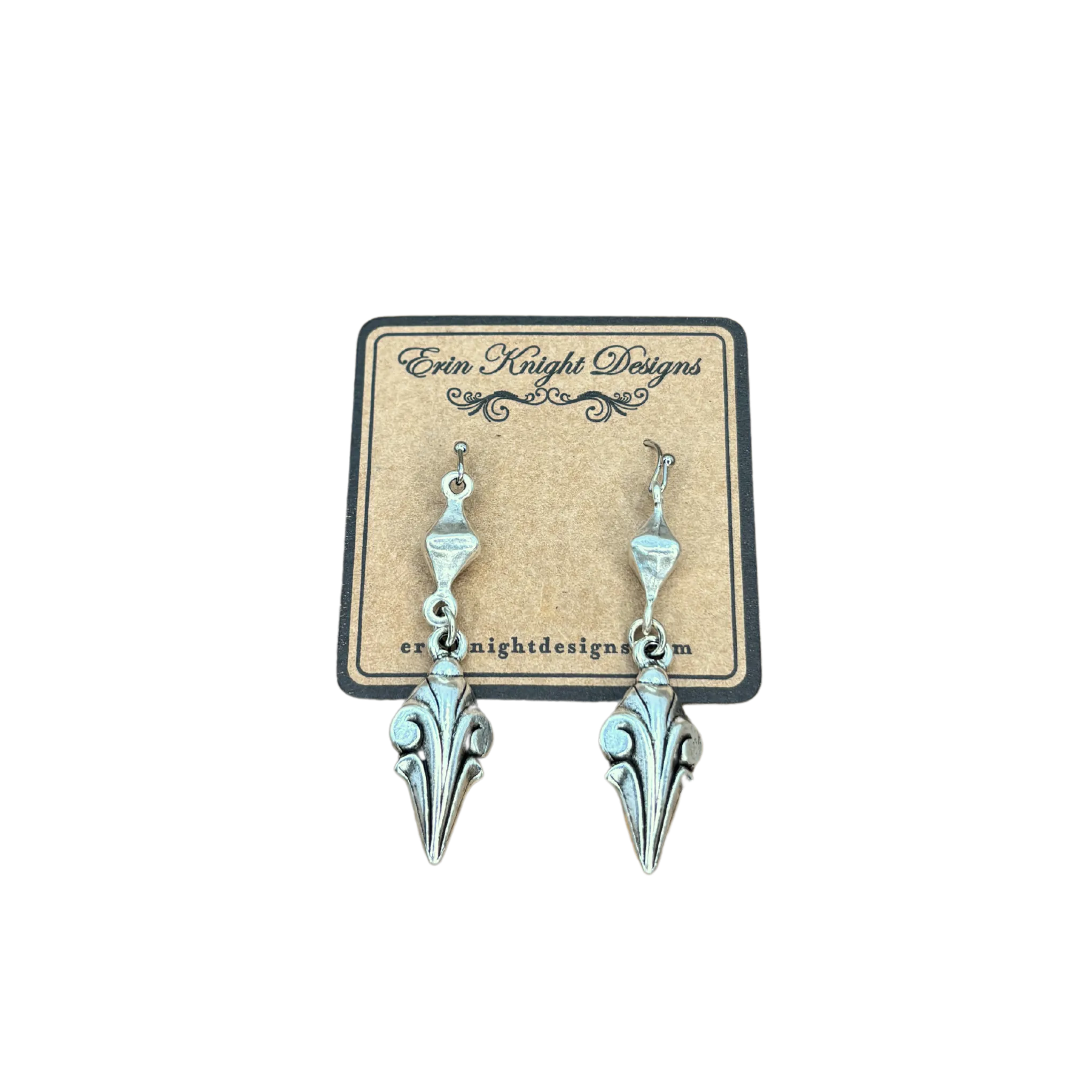 Vintage Reproduction Fleur de Lis Earrings