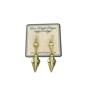 Vintage Reproduction Fleur de Lis Earrings
