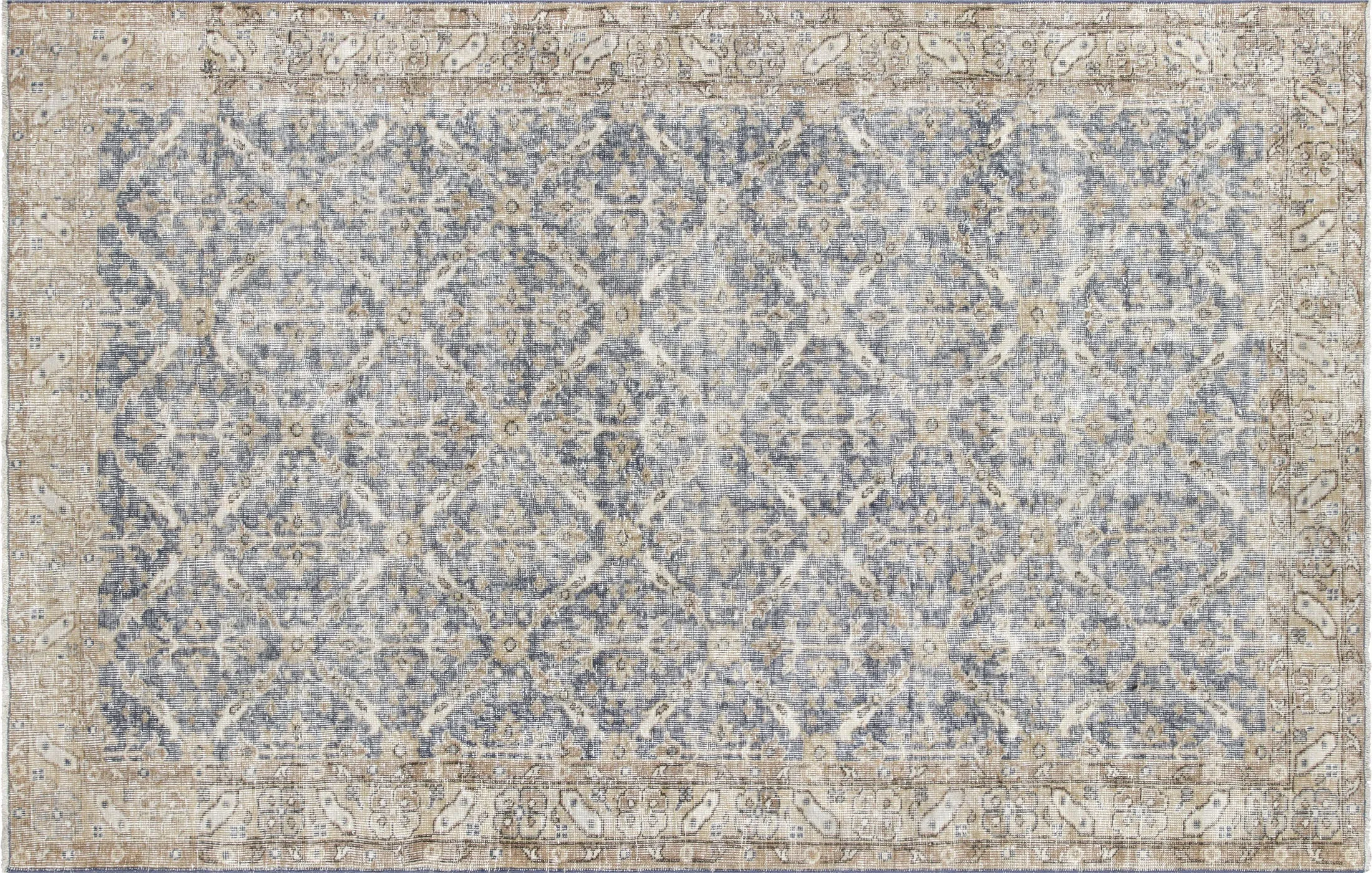 Vintage Turkish Oushak Rug - 6'2" x 9'6"