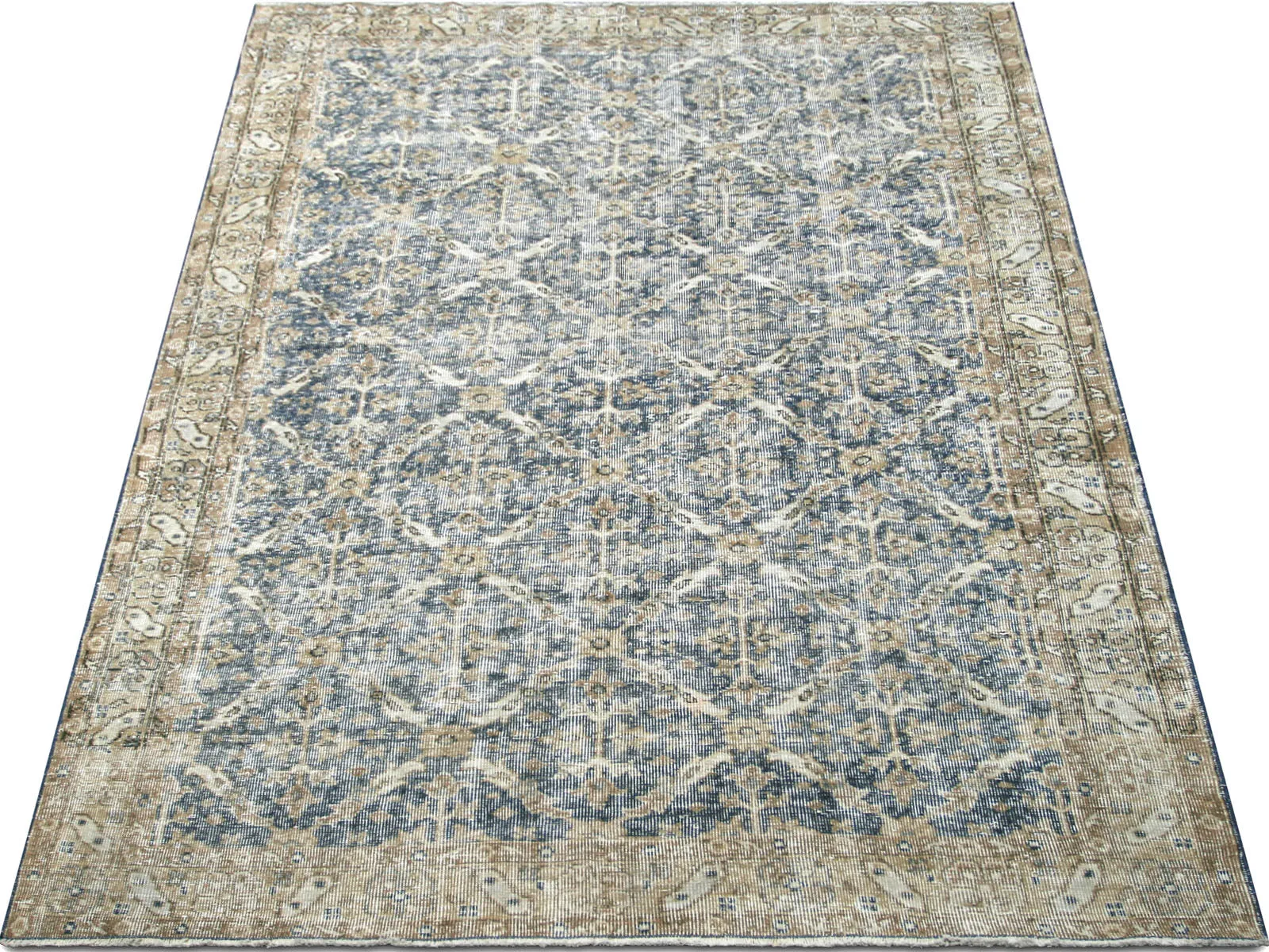 Vintage Turkish Oushak Rug - 6'2" x 9'6"