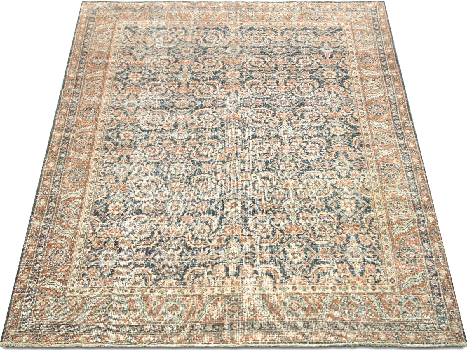 Vintage Turkish Oushak Rug - 6'2" x 9'8"