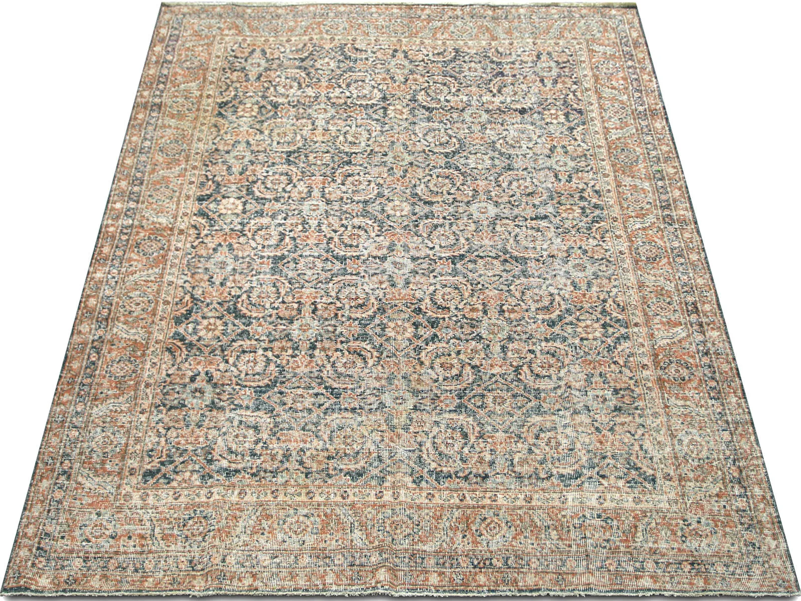 Vintage Turkish Oushak Rug - 6'2" x 9'8"
