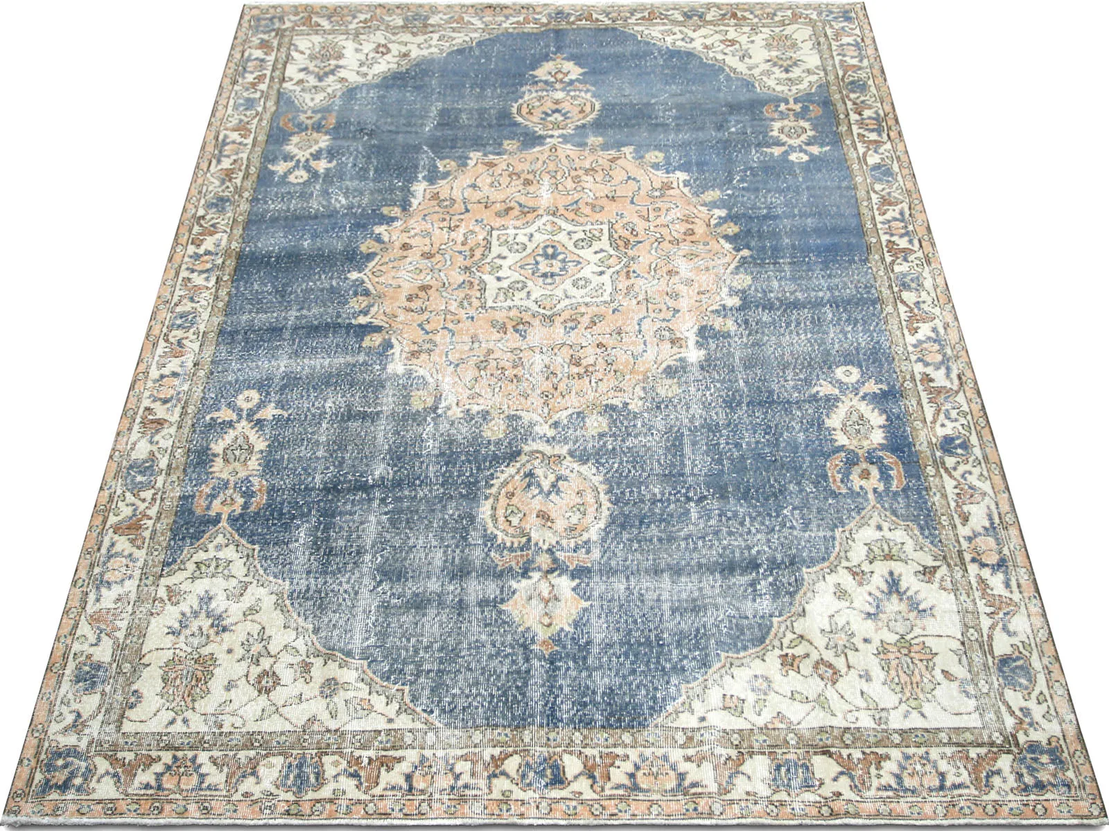 Vintage Turkish Oushak Rug - 6'8" x 10'3"