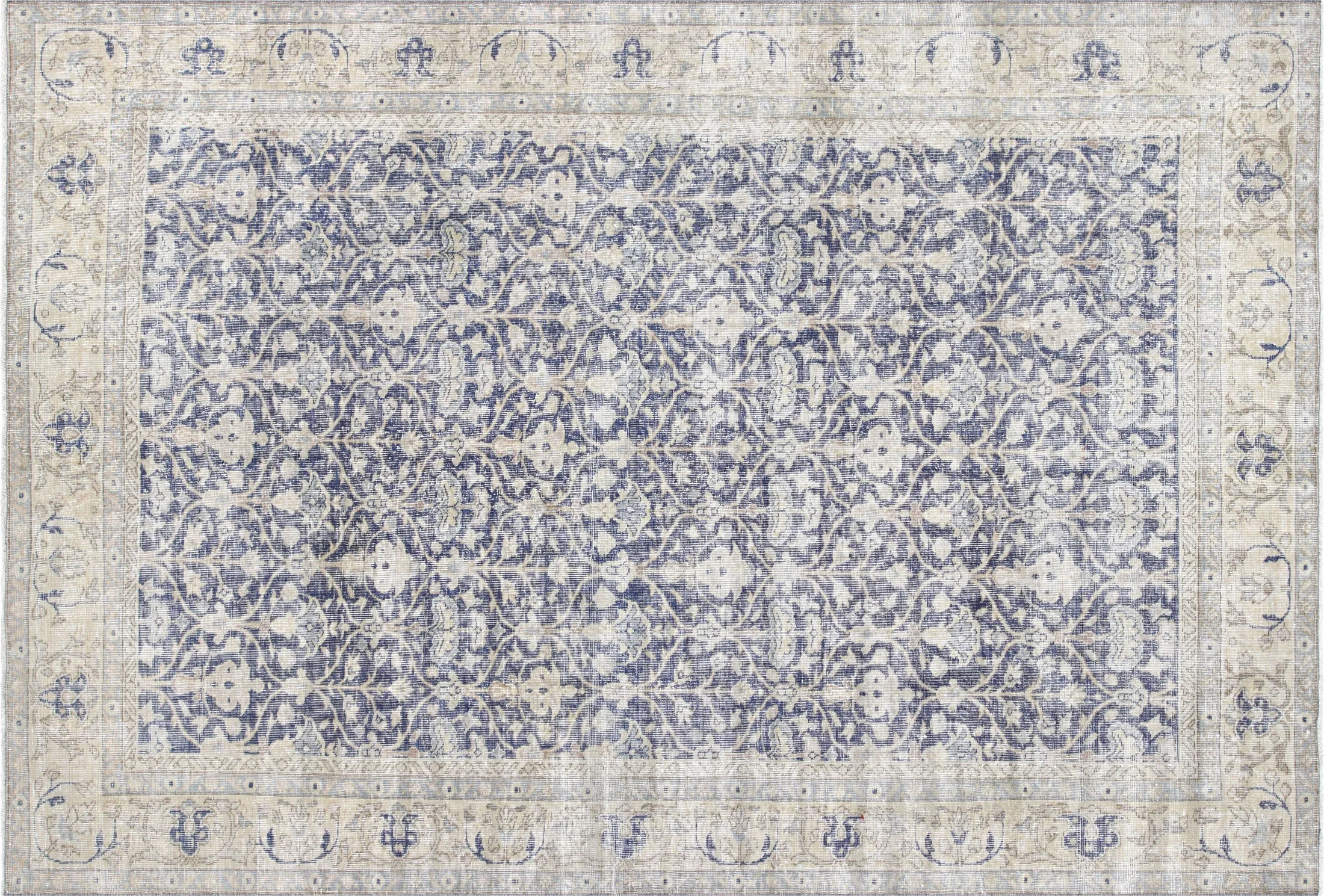Vintage Turkish Oushak Rug - 7' x 10'3"
