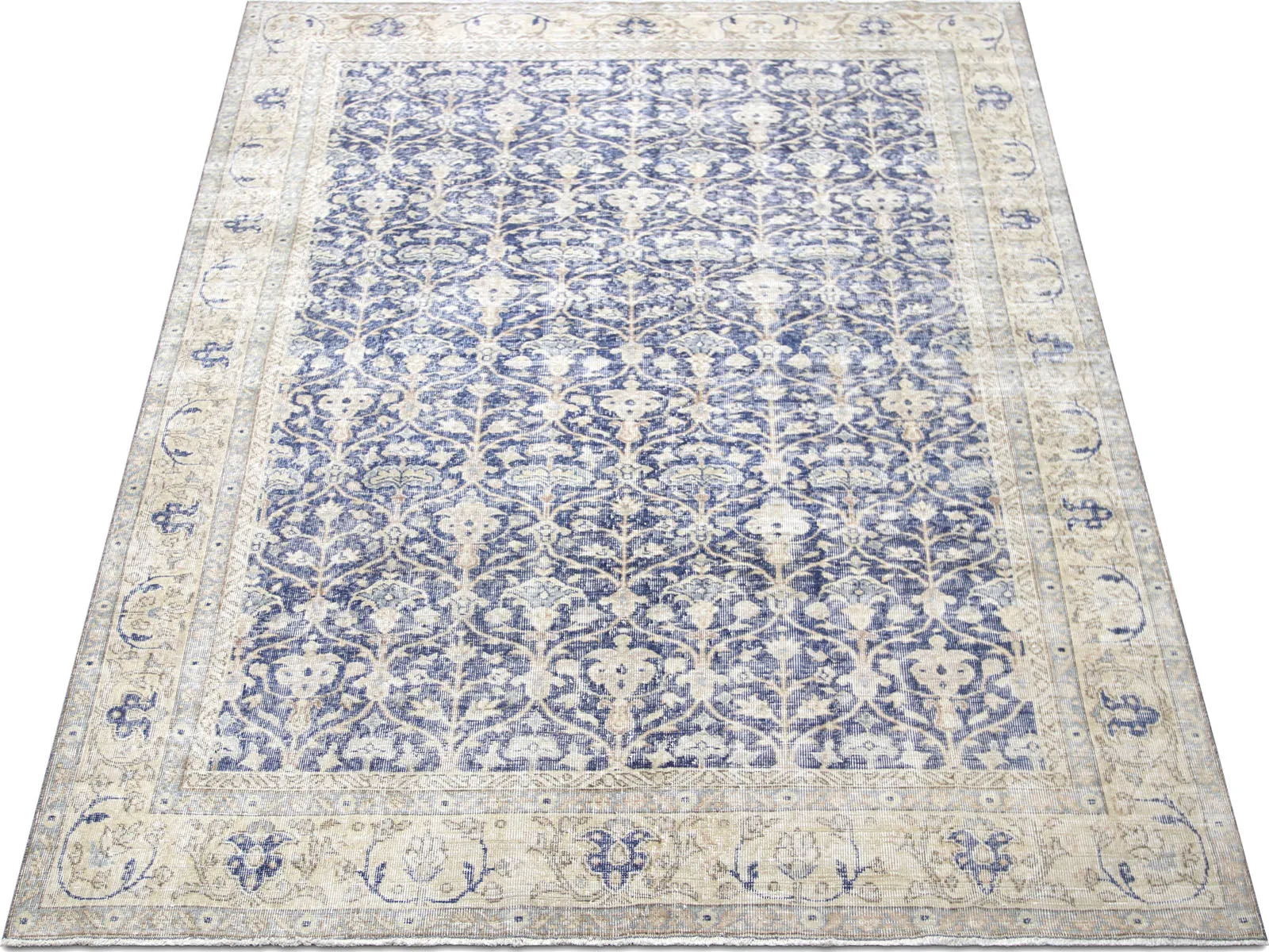 Vintage Turkish Oushak Rug - 7' x 10'3"