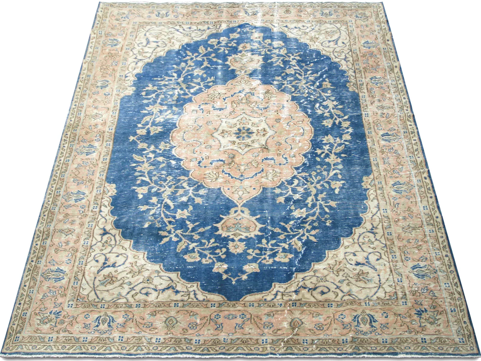 Vintage Turkish Oushak Rug - 7'7" x 10'6"