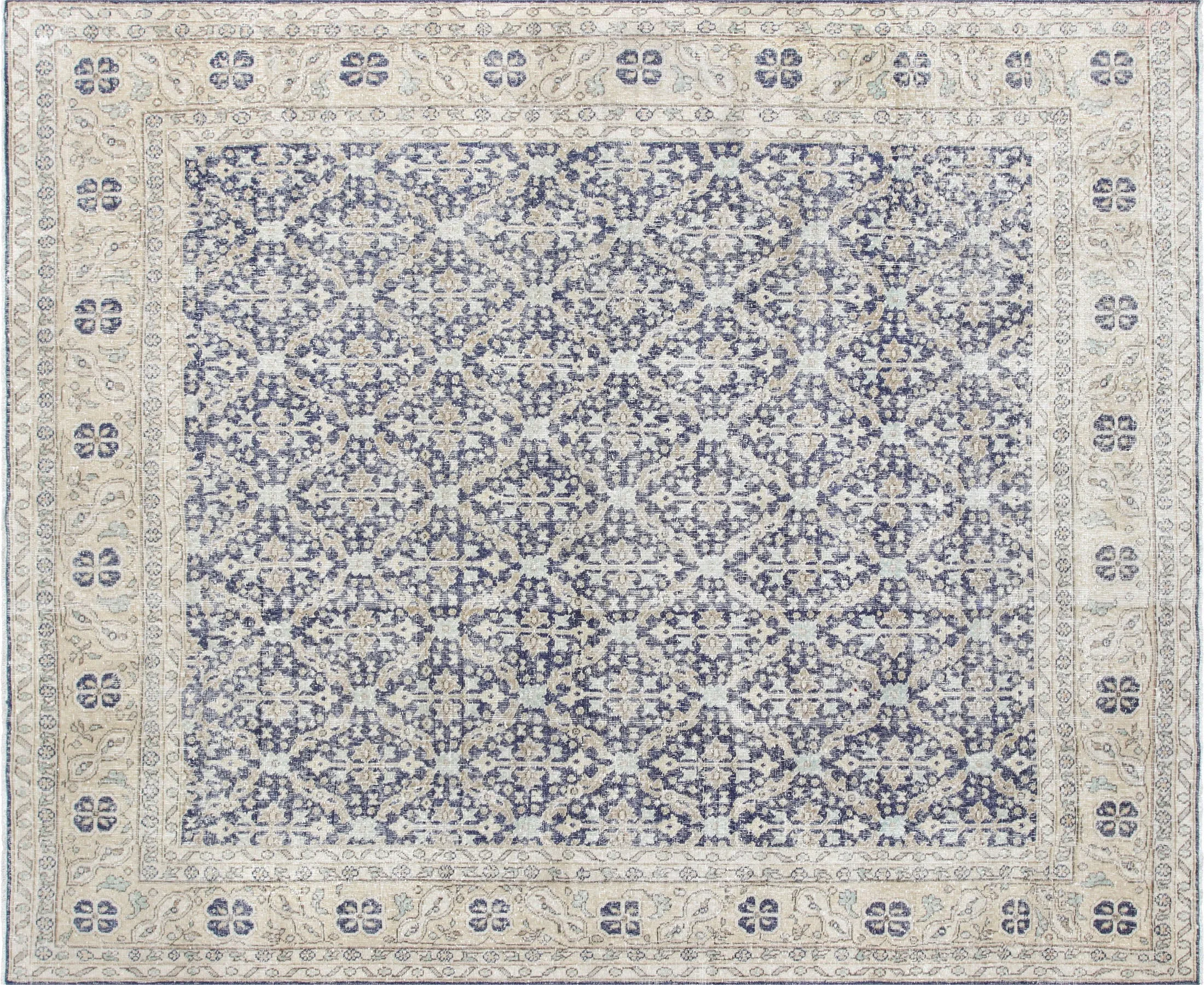 Vintage Turkish Oushak Rug - 8'4" x 10'2"